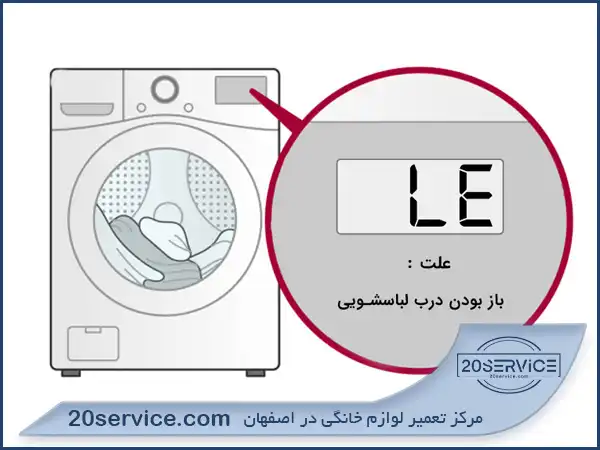 کد خطا و ارور LE ماشین لباسشویی اسنوا