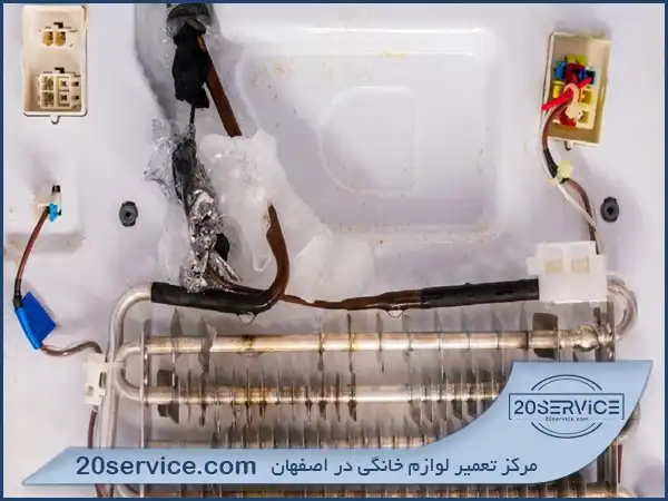 ارور E7 اشکال در سنسور اواپراتور یخچال زیمنس